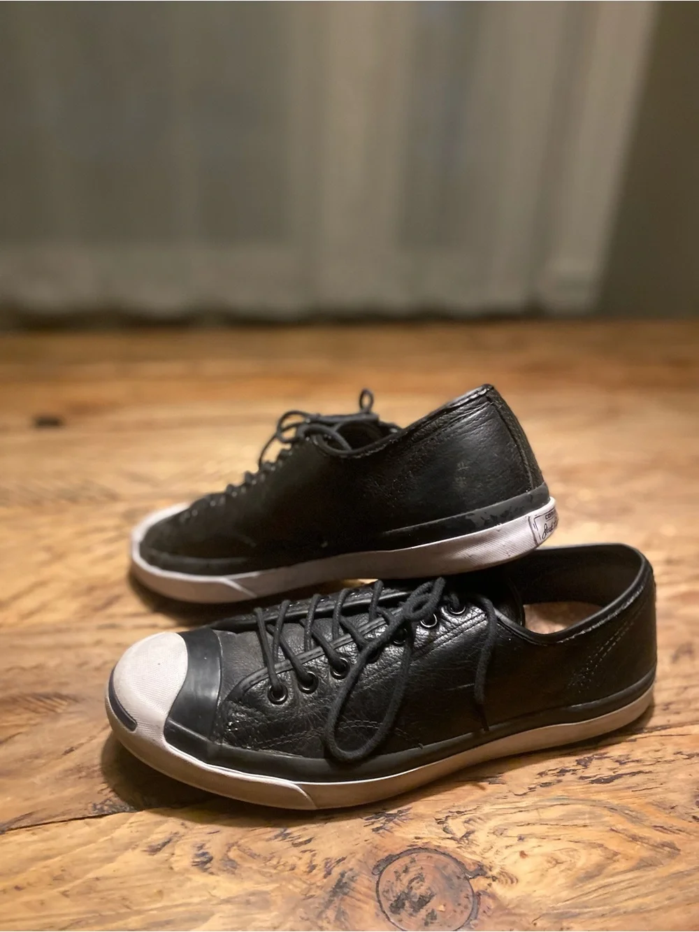 Men's jack purcell converse  Leather Lace-Up Sneakers - Picture 3 of 6